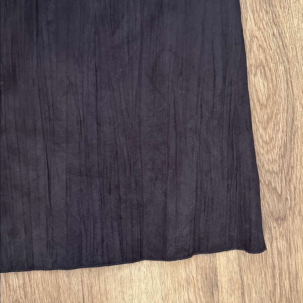 J. Jill Textured Faux-Suede Brown Midi‎ Skirt - Picture 4 of 6
